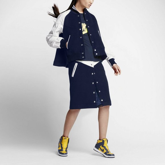 Nike x Sacai Women's Windrunner Skirt Leather/Wool